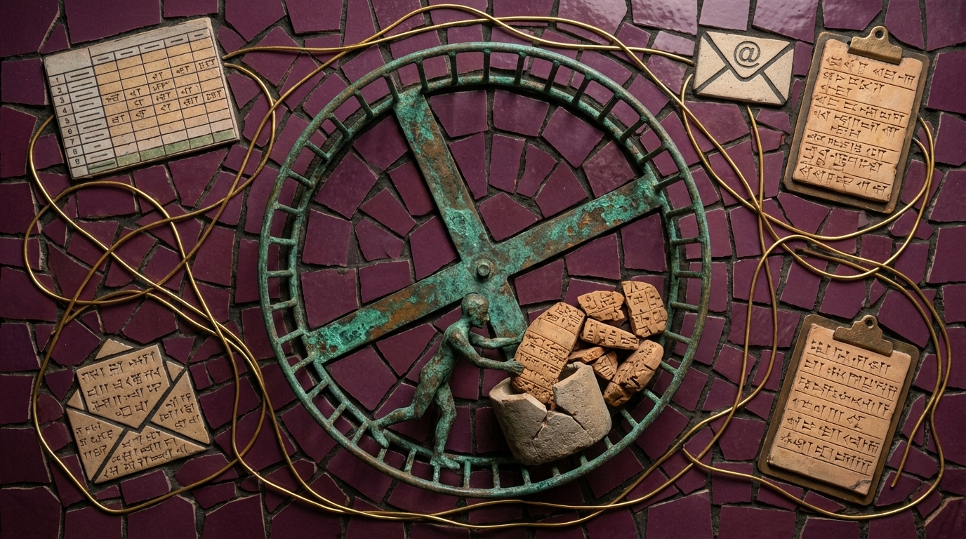 The Manual Loop — endless cycle of manual data movement between broken systems